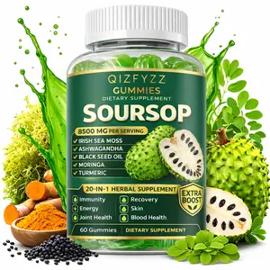 summervibes Soursop Gummies 20-in-1 Herbal Complex | Sea Moss, Moringa, Turmeric, Black Seed Oil, Oregano & Ashwagandha | Immune Support & Daily Wellness | Vegan, Non-GMO | 60 Capsules,summerwins